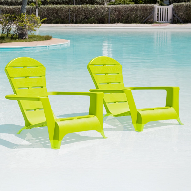 SILLA REPOSERA TERRAZA DE RESINA VERDE LIMON MQ QRUBBER - 7