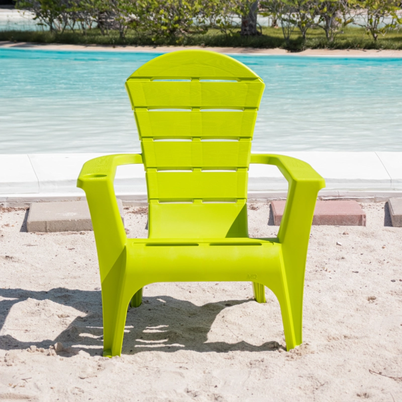 SILLA REPOSERA TERRAZA DE RESINA VERDE LIMON MQ QRUBBER - 8