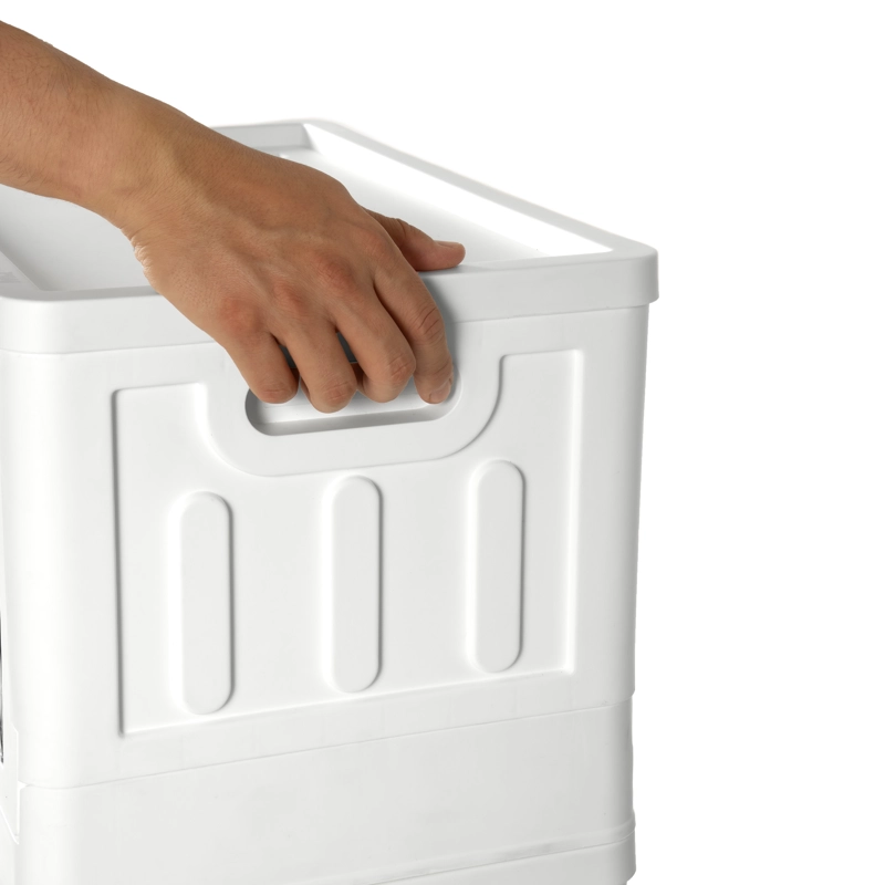 CAJA PLEGABLE ORGANIZADORA 3 NIVELES BLANCA MQ QRUBBER - 4
