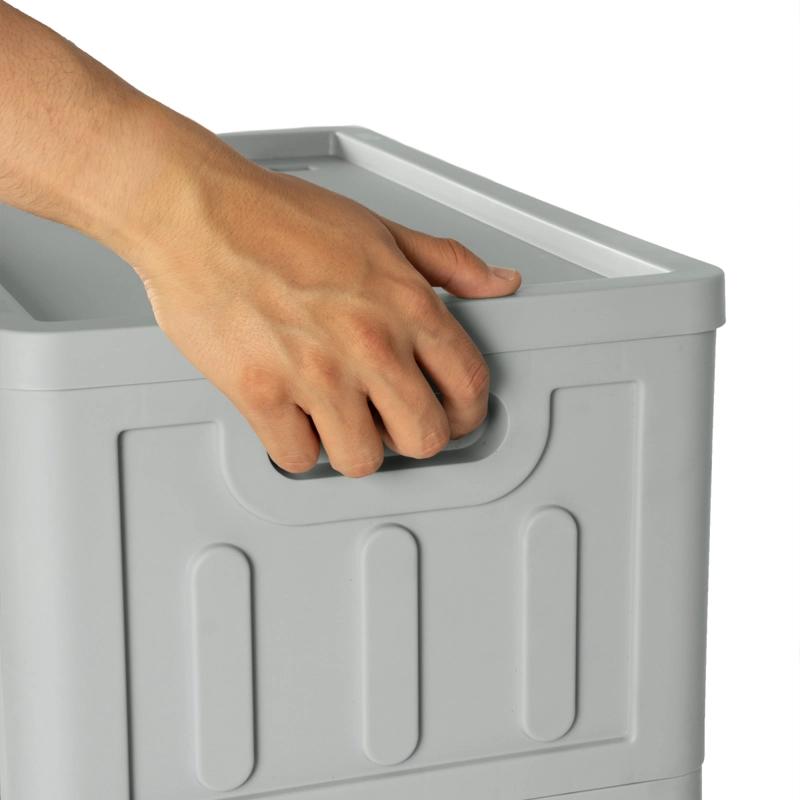 CAJA PLEGABLE ORGANIZADORA 5 NIVELES GRIS MQ QRUBBER - 6