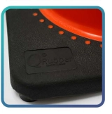 CONO VIAL 70CM 2 CINTAS BASE CAUCHO QRUBBER - 2