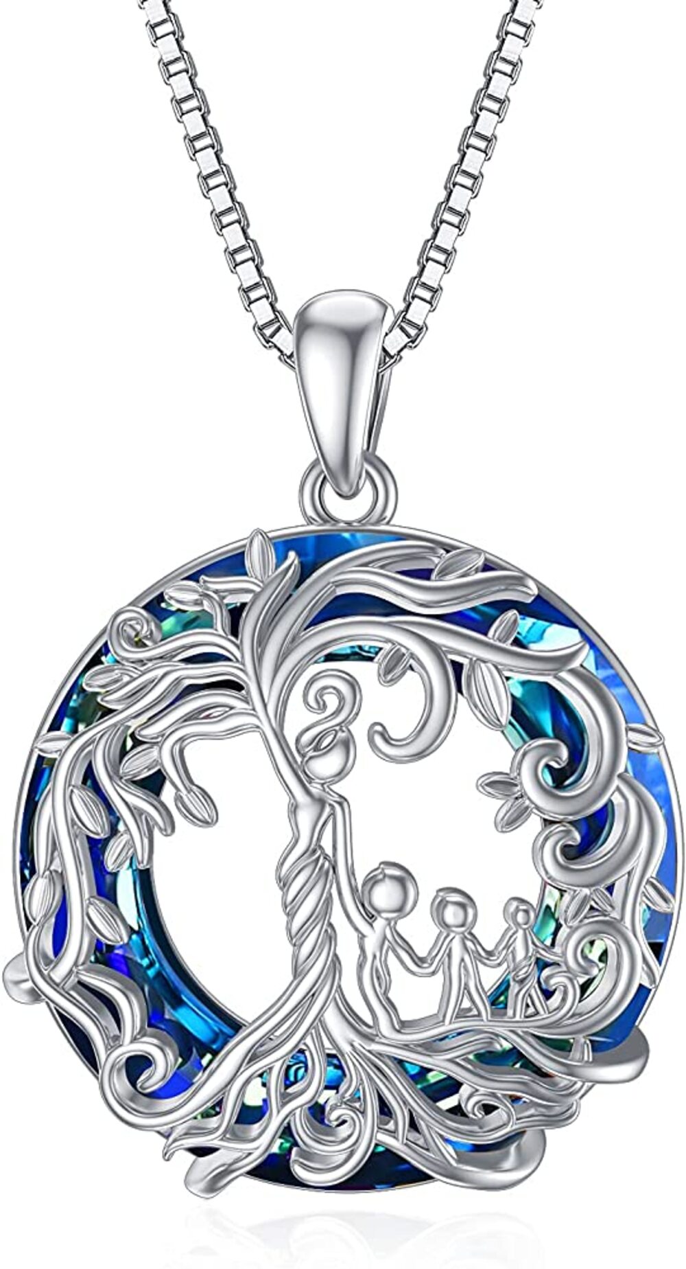 COLLAR VOUSEZ PLATA 925 MAMA TRES HIJOS CRISTAL