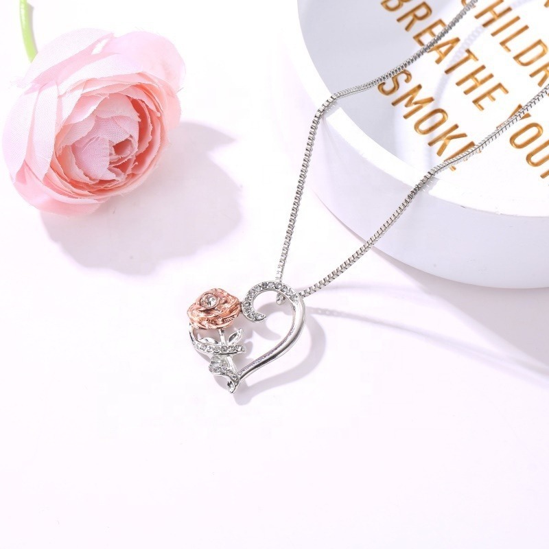 COLLAR VOUSEZ PLATA 925 ROSA - 2