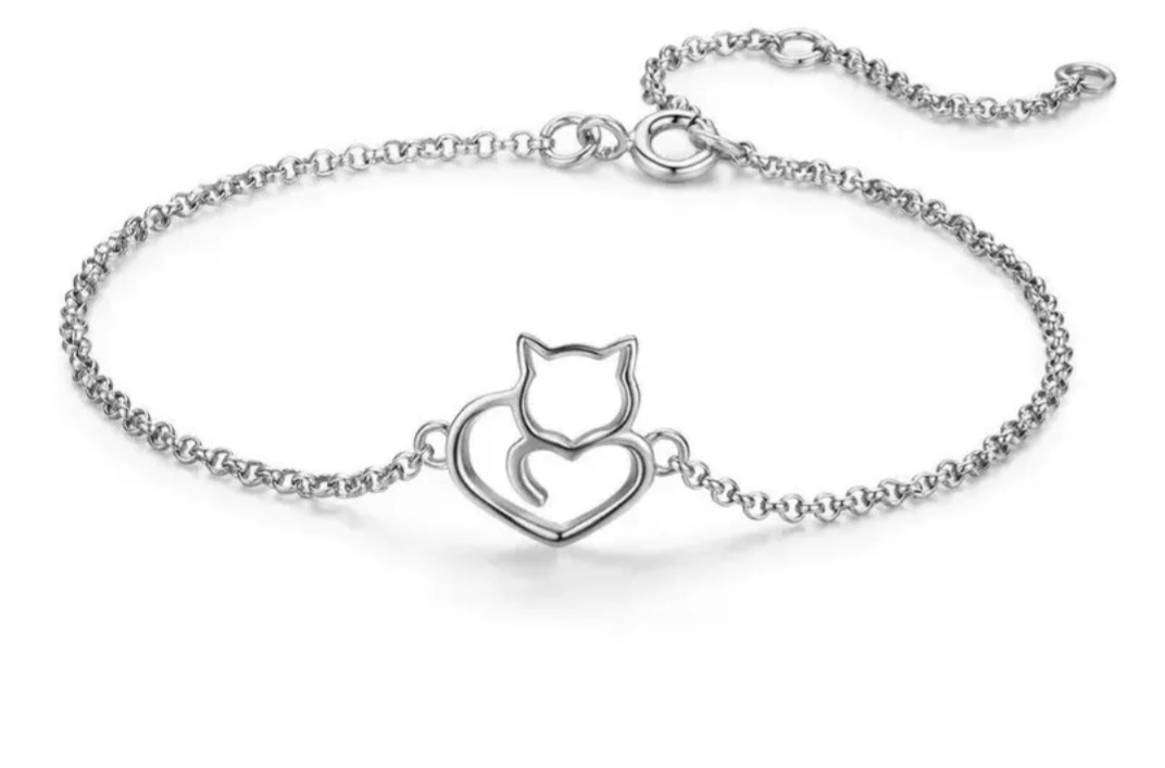 PULSERA VOUSEZ GATO PLATA 925 - 1