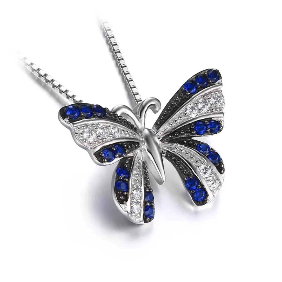 COLLAR VOUSEZ PLATA 925 MARIPOSA - 2