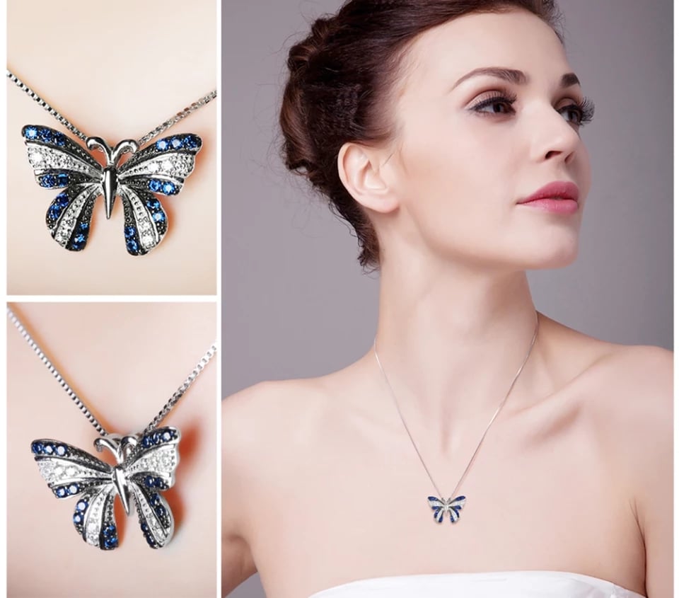 COLLAR VOUSEZ PLATA 925 MARIPOSA - 4