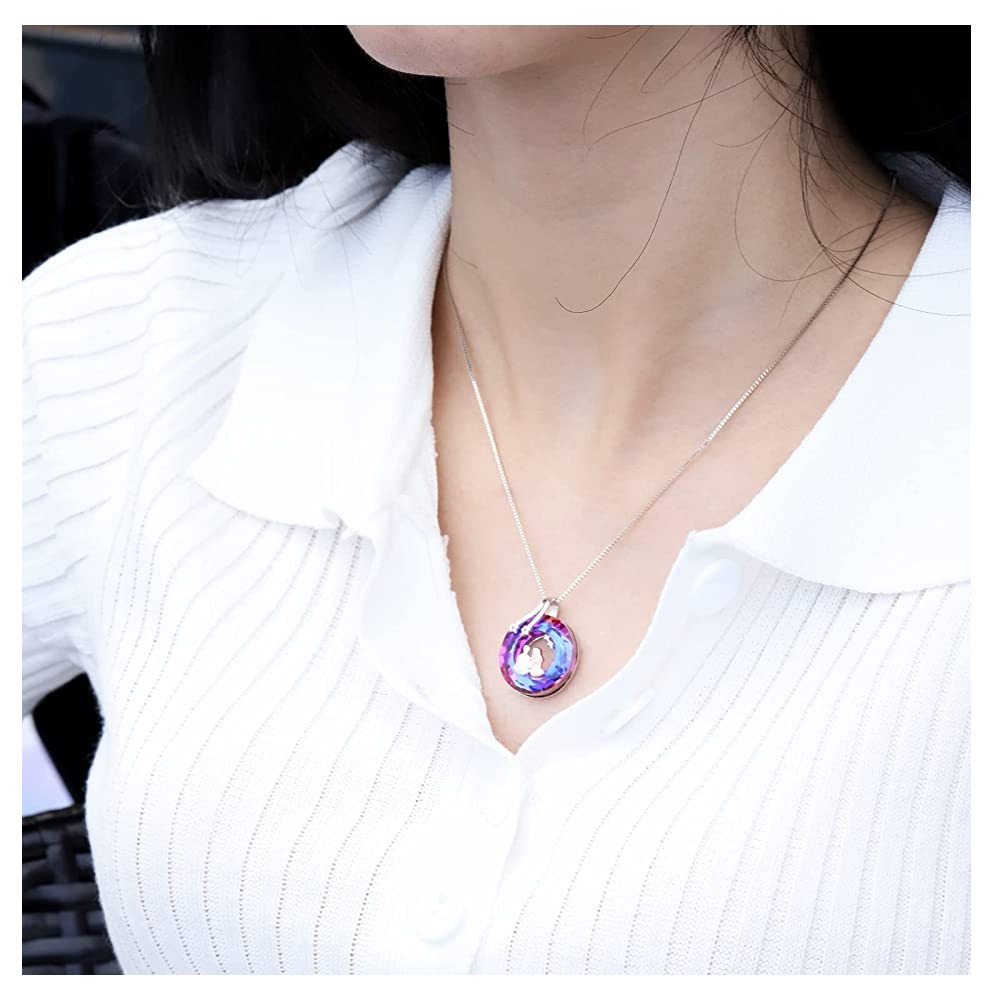 COLLAR VOUSEZ PLATA 925 PAREJA CRISTAL - 3