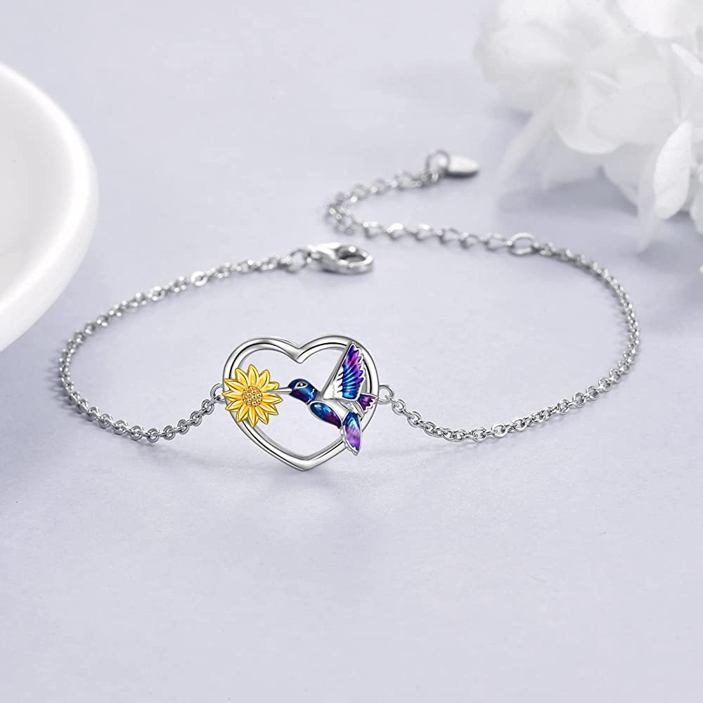 PULSERA VOUSEZ COLIBRI GIRASOL PLATA 925 - 3
