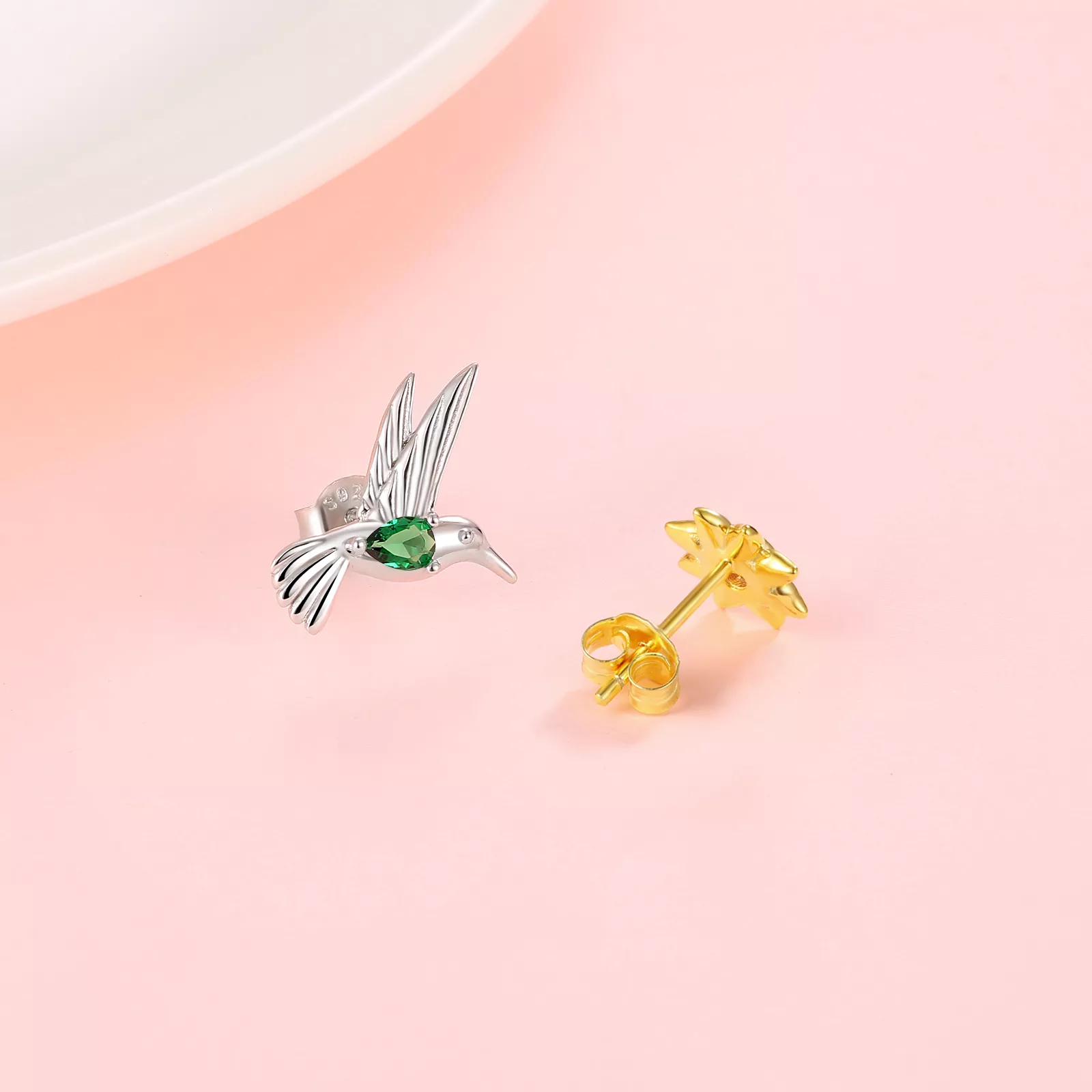 AROS VOUSEZ GIRASOL COLIBRÍ PLATA 925 - 2