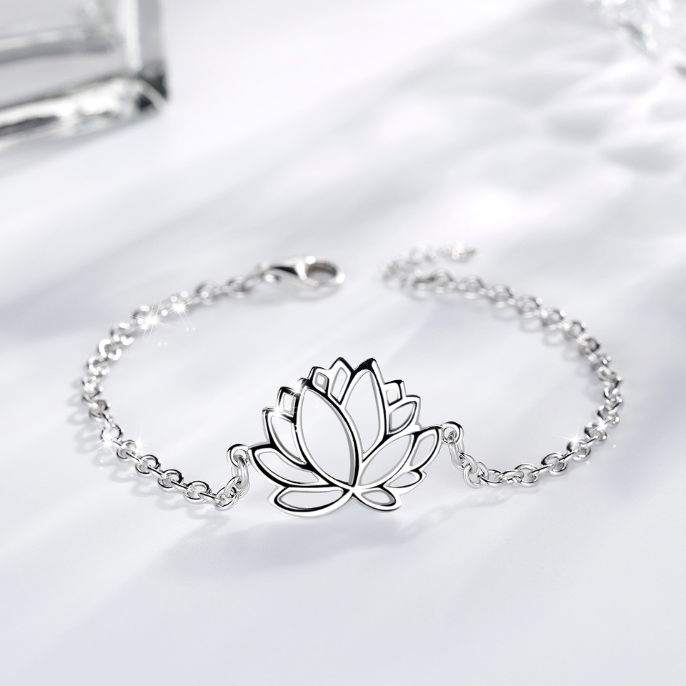 PULSERA VOUSEZ FLOR DE LOTO PLATA 925 - 3