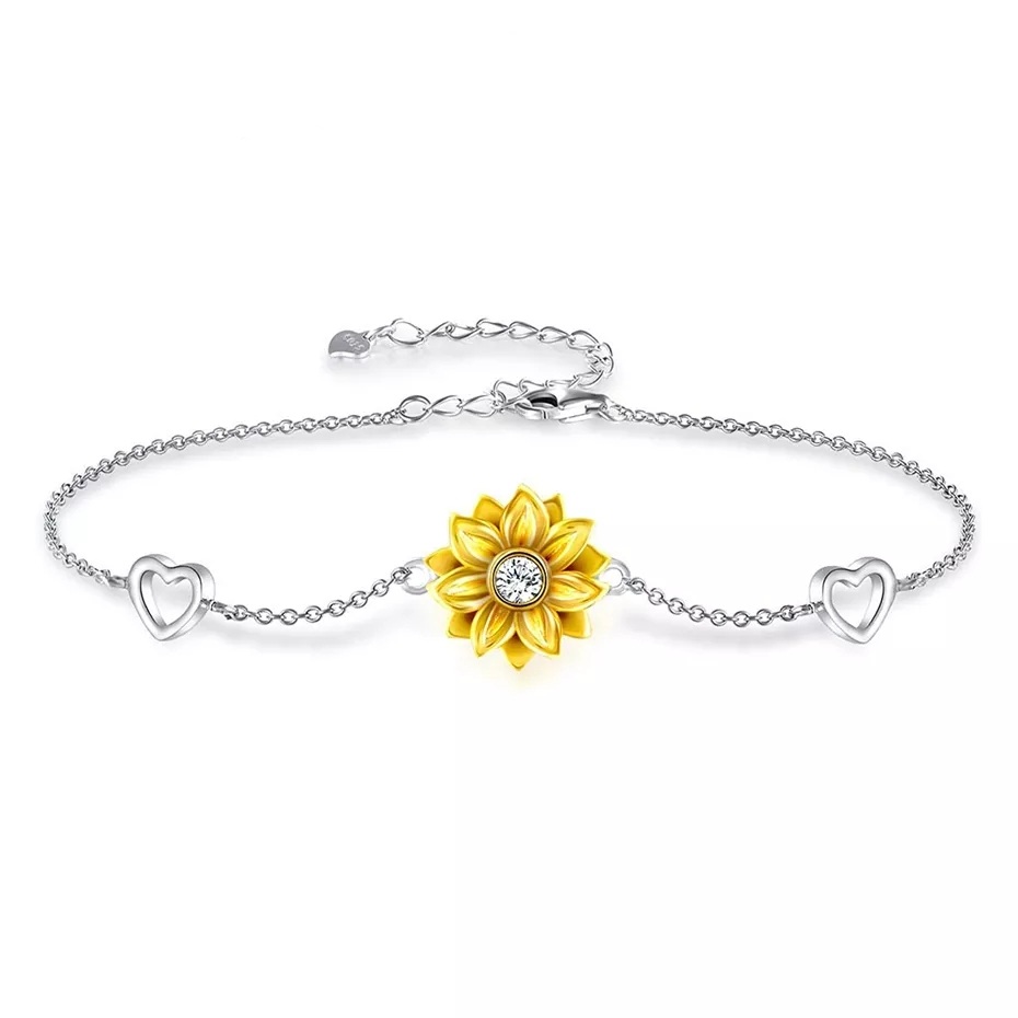 PULSERA VOUSEZ GIRASOL PLATA 925 - 1
