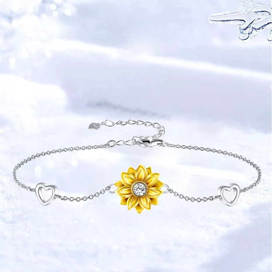 PULSERA VOUSEZ GIRASOL PLATA 925 - 2