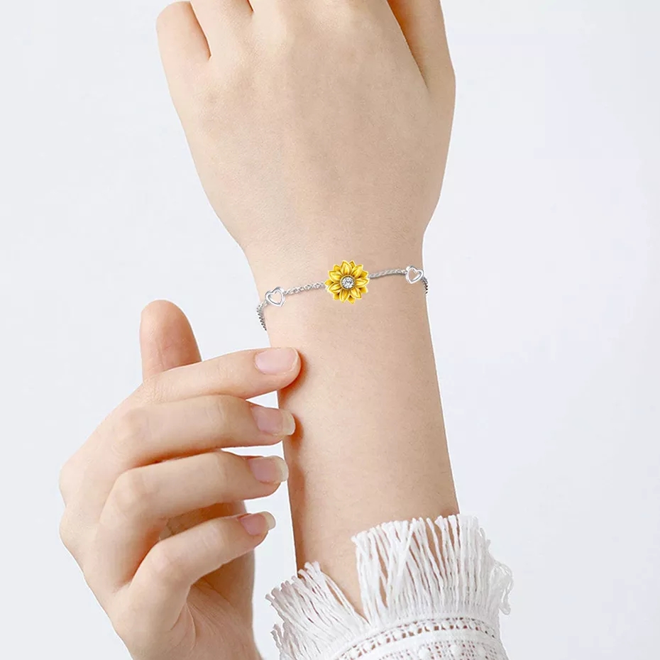 PULSERA VOUSEZ GIRASOL PLATA 925 - 3