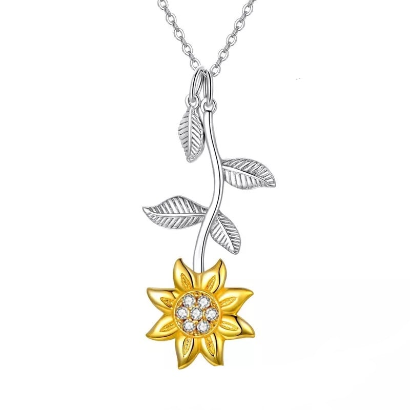 COLLAR VOUSEZ PLATA 925 GIRASOL GRANDE - 1