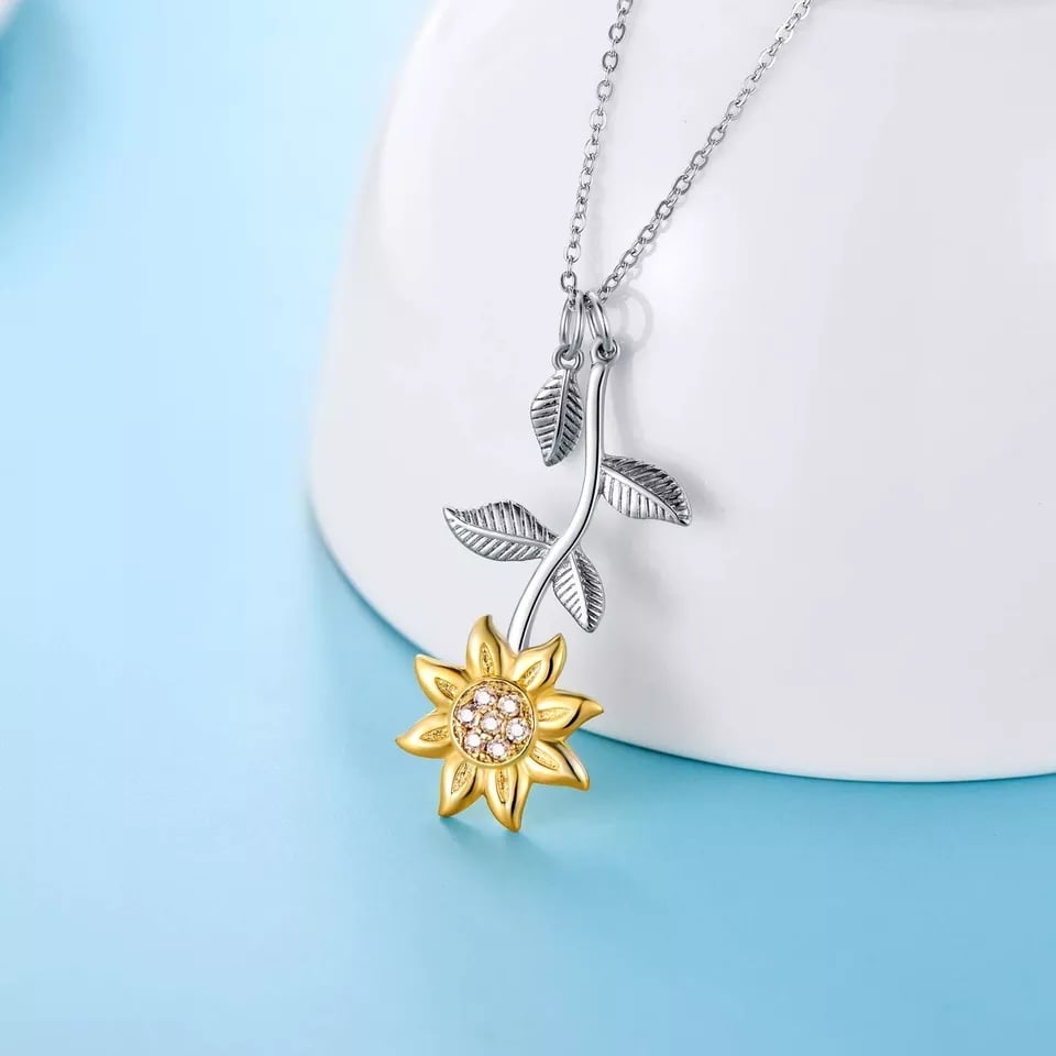 COLLAR VOUSEZ PLATA 925 GIRASOL GRANDE - 2