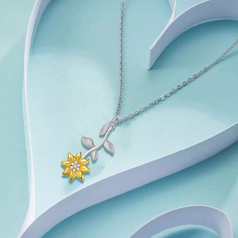 COLLAR VOUSEZ PLATA 925 GIRASOL GRANDE - 3