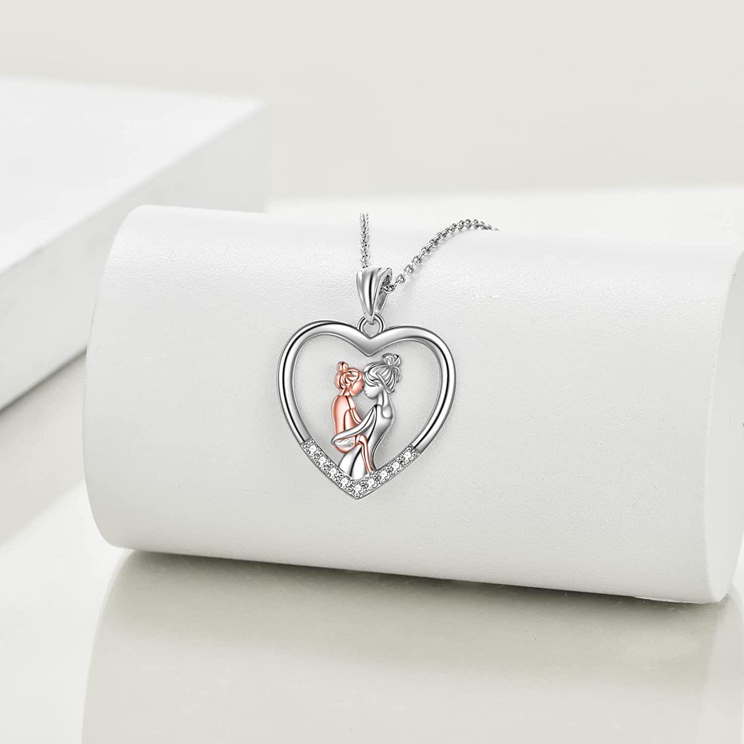 COLLAR VOUSEZ PLATA 925 MAMÁ HIJA - 2