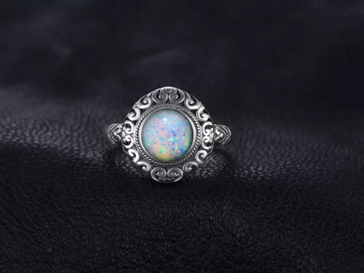 ANILLO VOUSEZ OPALO AJUSTABLE PLATA 925 - 2