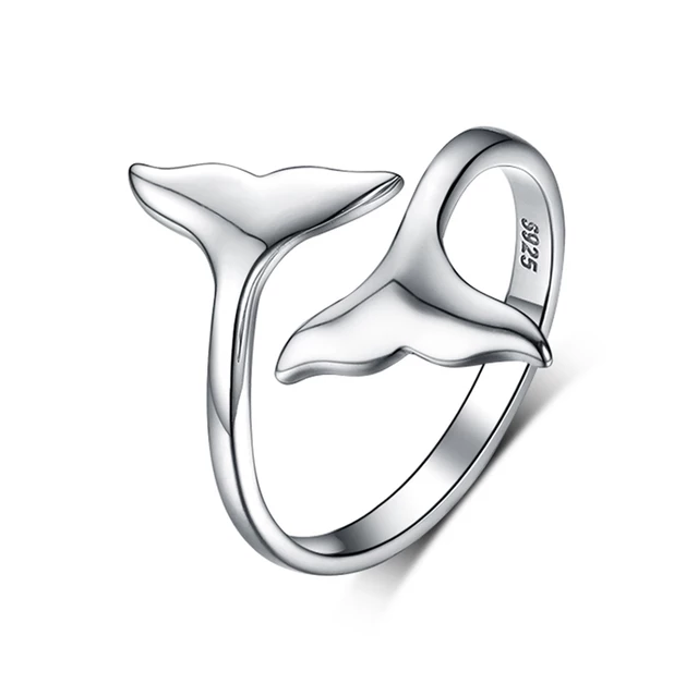 ANILLO VOUSEZ COLA BALLENA AJUSTABLE PLATA 925 - 1