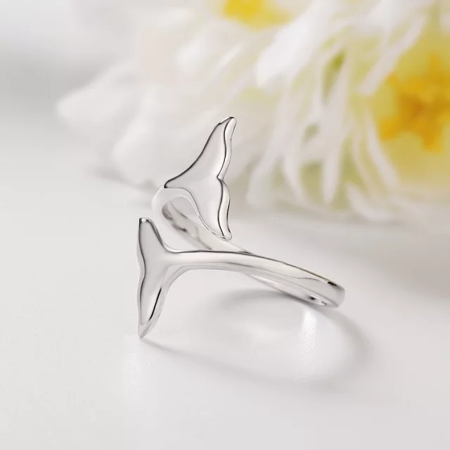 ANILLO VOUSEZ COLA BALLENA AJUSTABLE PLATA 925 - 2