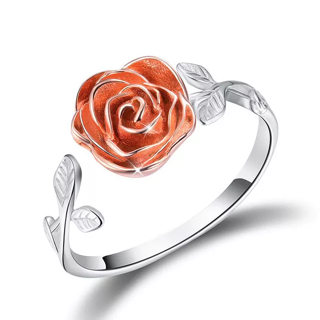 ANILLO VOUSEZ ROSA AJUSTABLE PLATA 925 - 1