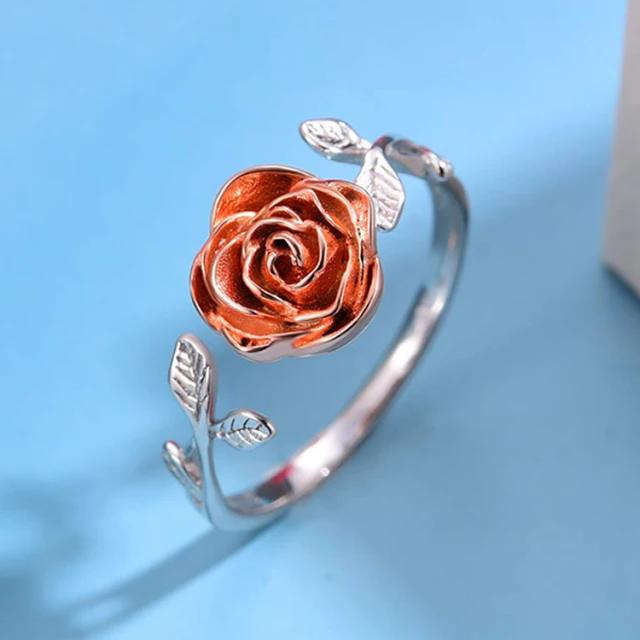ANILLO VOUSEZ ROSA AJUSTABLE PLATA 925 - 2
