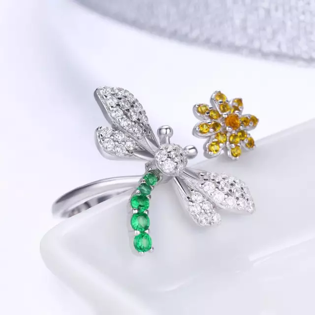 ANILLO VOUSEZ LIBELULA AJUSTABLE PLATA 925 - 3