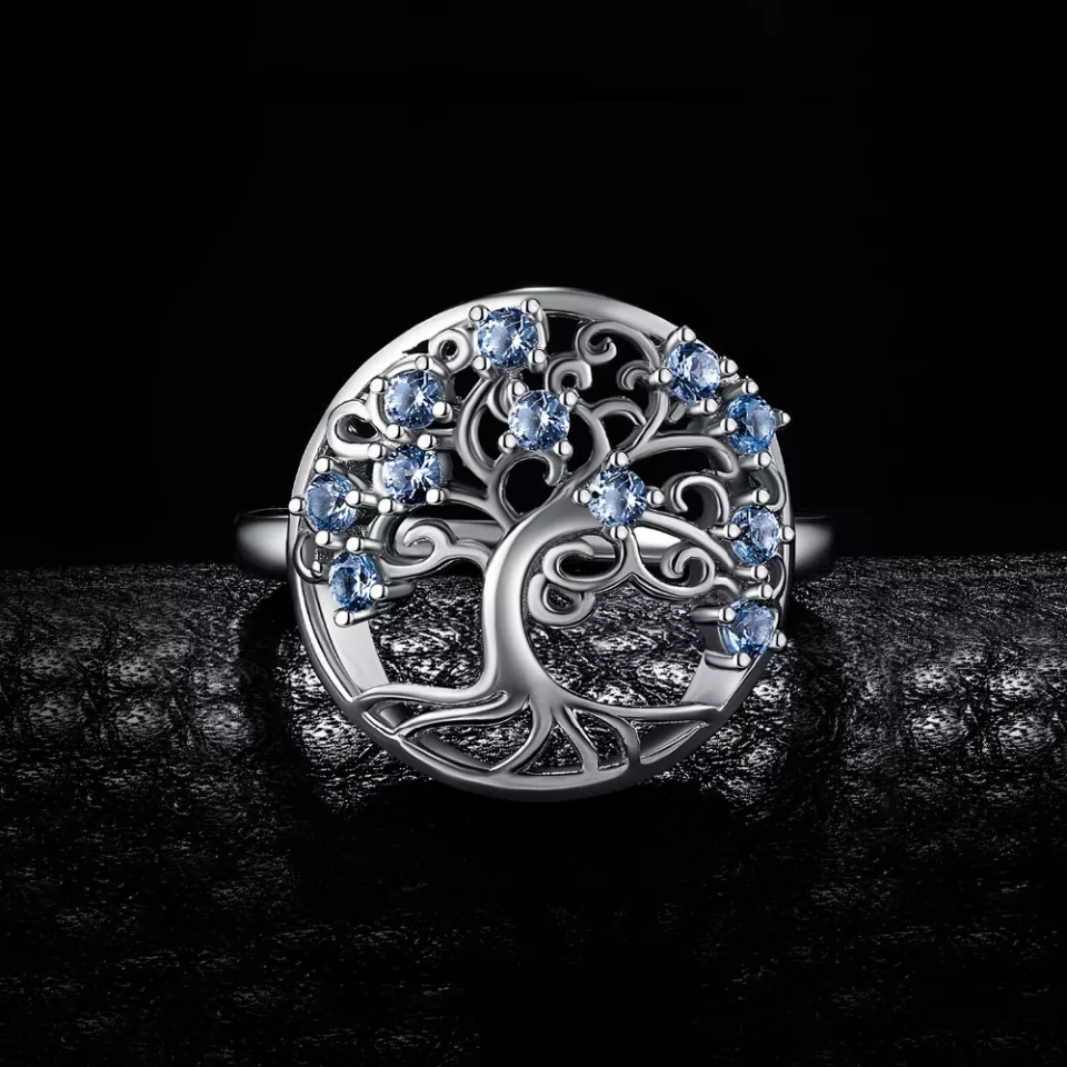 ANILLO VOUSEZ ARBOL DE LA VIDA AJUSTABLE PLATA 925 - 3