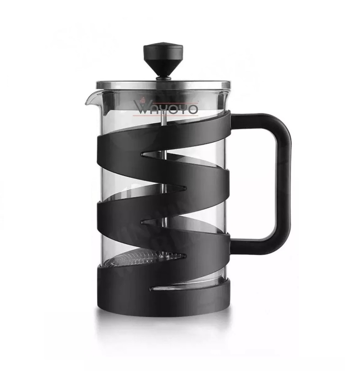 CAFETERA PRENSA FRANCESA ÉMBOLO ACERO INOXIDABLE 600ML - 1