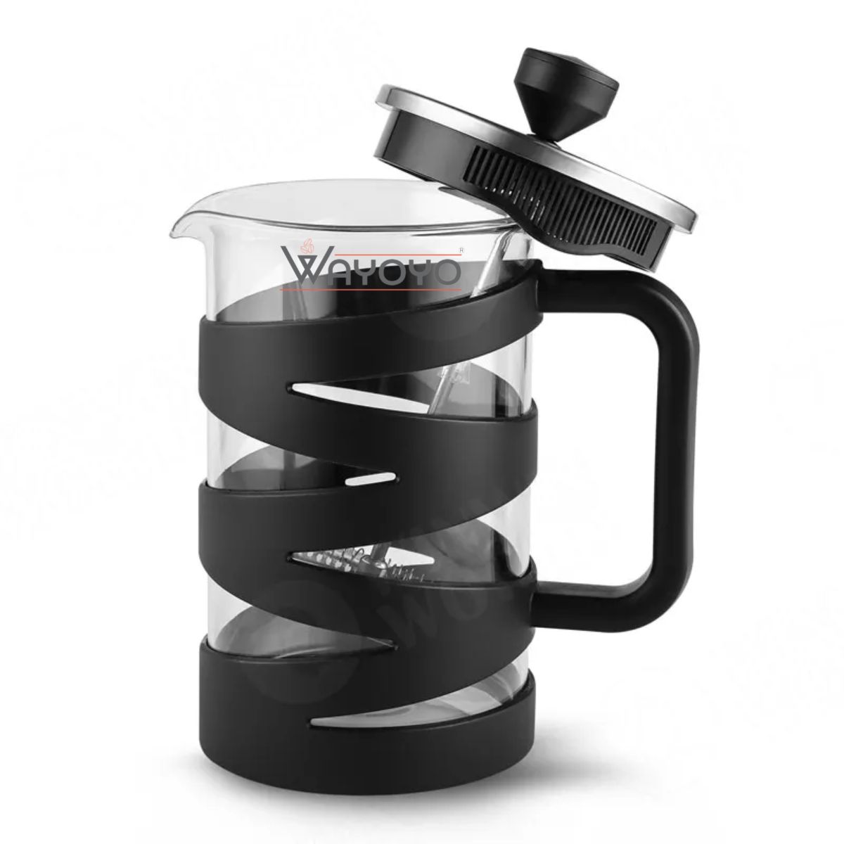 CAFETERA PRENSA FRANCESA ÉMBOLO ACERO INOXIDABLE 600ML - 2