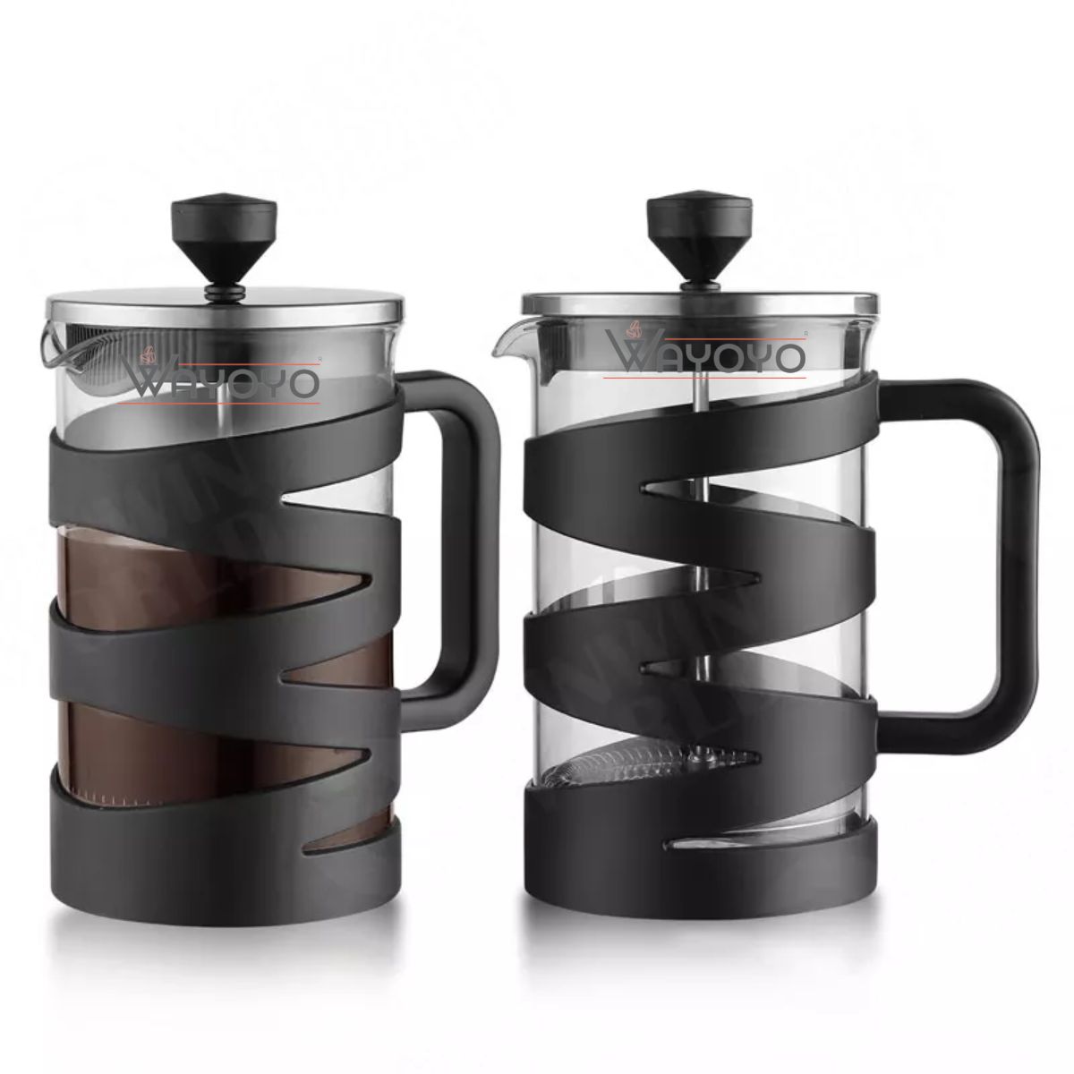 CAFETERA PRENSA FRANCESA ÉMBOLO ACERO INOXIDABLE 600ML - 6