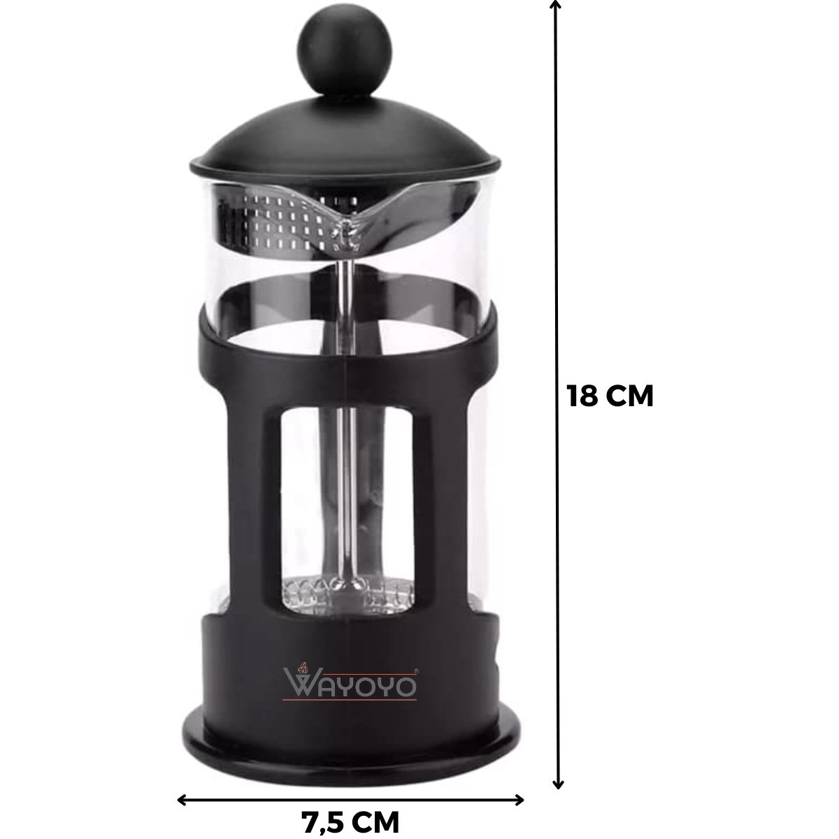 CAFETERA PRENSA FRANCESA ACERO INOXIDABLE 350ML - 2