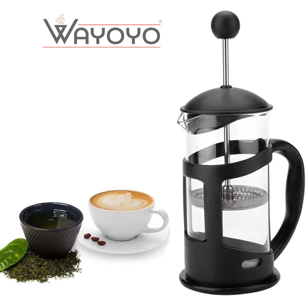 CAFETERA PRENSA FRANCESA ACERO INOXIDABLE 350ML - 4