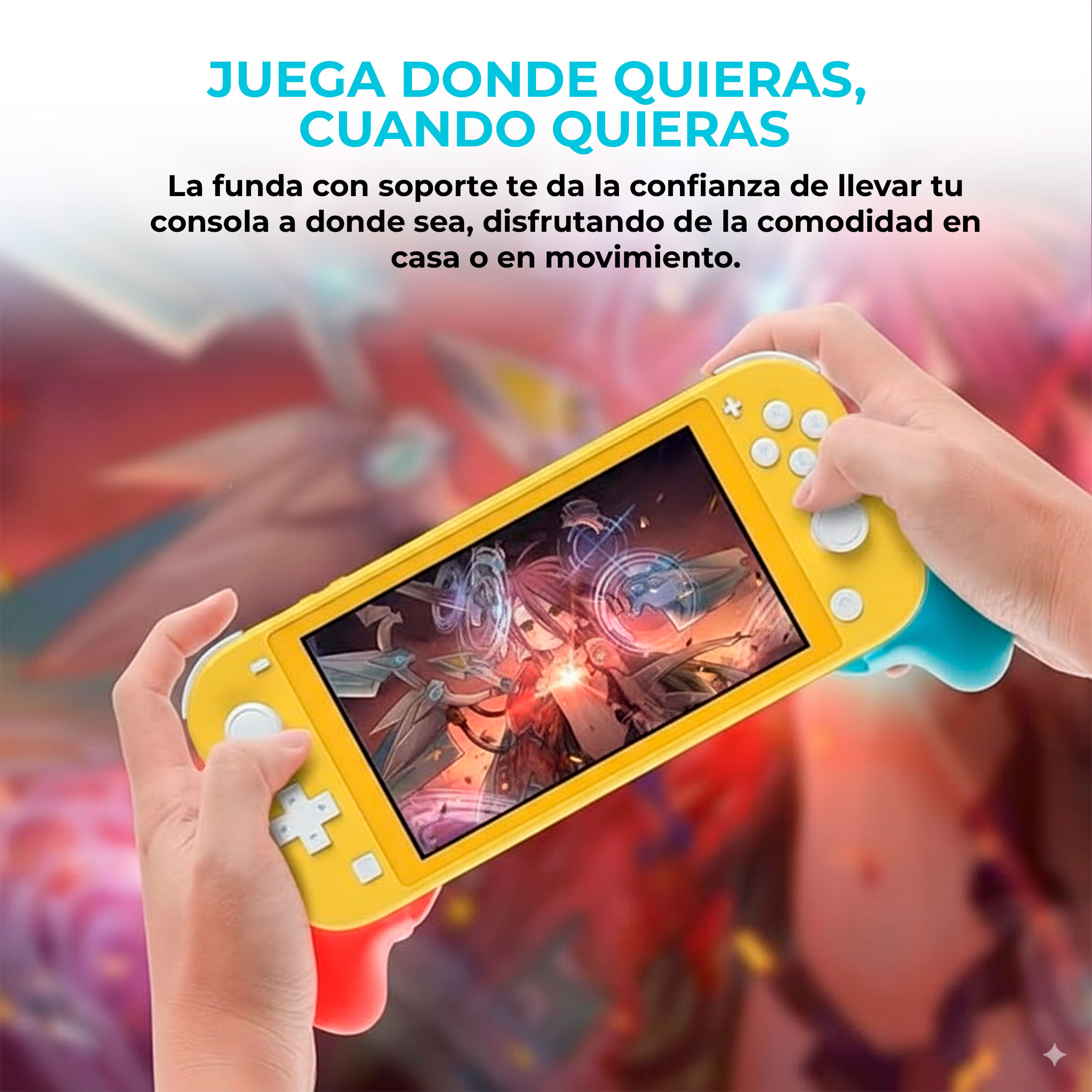 CARCASA NINTENDO SWITCH PROTECTOR FUNDA SOPORTE PARA NINTENDO - 2
