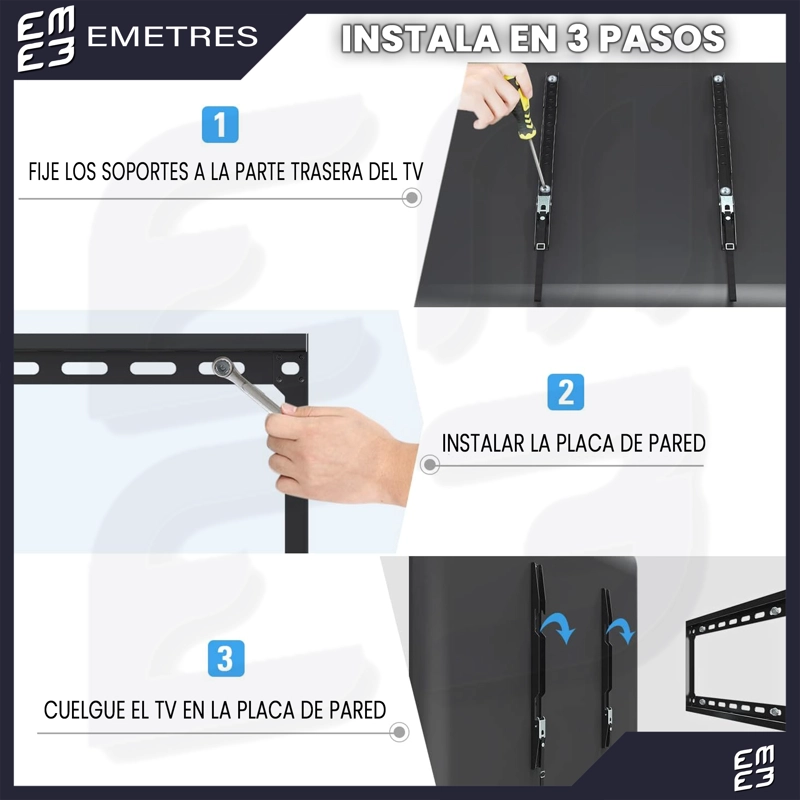 SOPORTE PARA TV BASE PARA TELEVISOR SOPORTE LED 26 HASTA 65' - 7