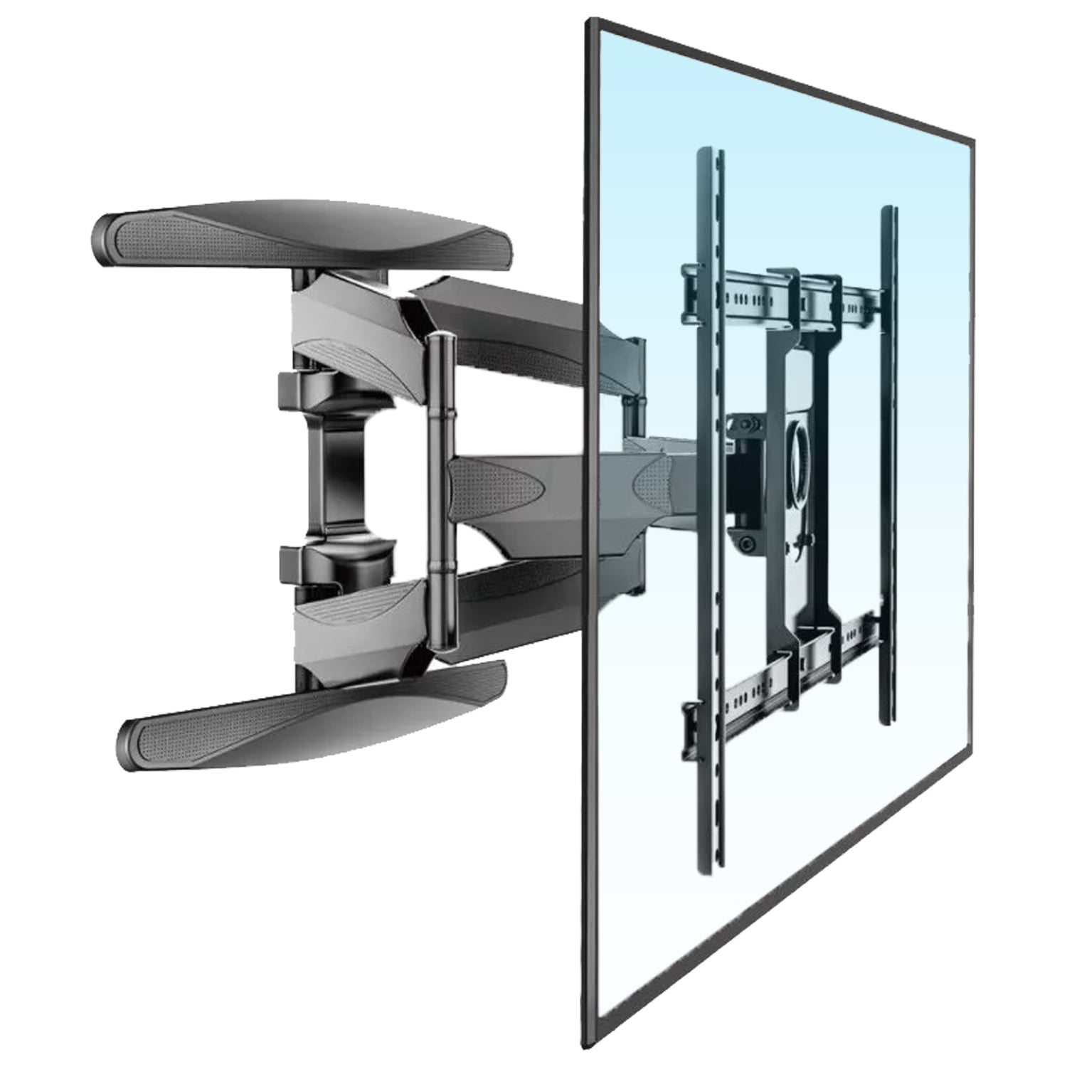SOPORTE PARA PANTALLA TV PANTALLAS PARED 40 55 65 75 PULGADAS EMETRES BASE PARA TV COLOR NEGRO - 1