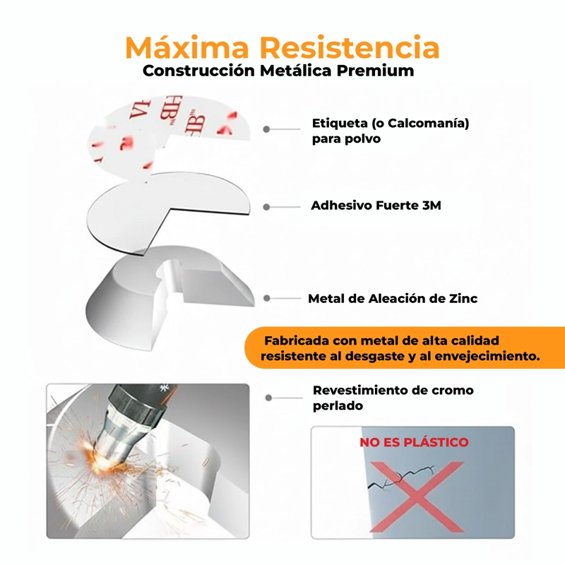 CANDADO SEGURIDAD NOTEBOOK PLACA ADHERENTE IMPRESORA BLOQUEO PLATEADO - 3