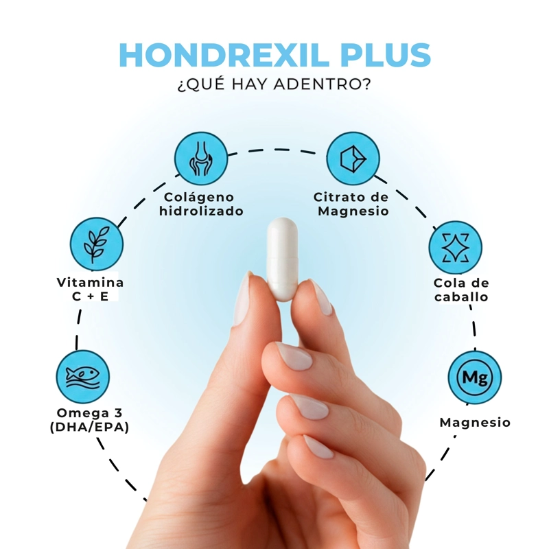 HONDREXIL PLUS 90 CAPSULAS NUTRILIFE+ 500MG AYUDA ARTICULACIONES NATURAL - 6