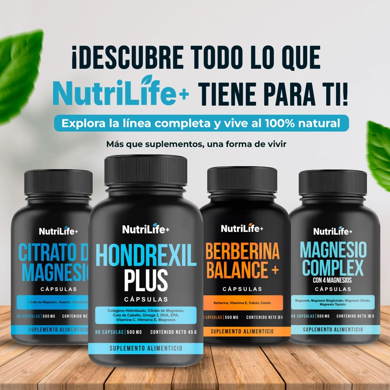 HONDREXIL PLUS 90 CAPSULAS NUTRILIFE+ 500MG AYUDA ARTICULACIONES NATURAL - 9