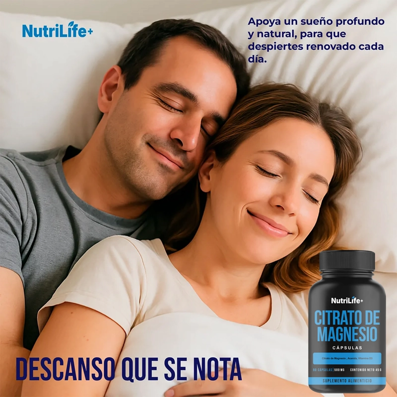 CITRATO DE MAGNESIO 500 MG 90 CAPSULAS NUTRILIFE+ SUPLEMENTO SIN SABOR - 3