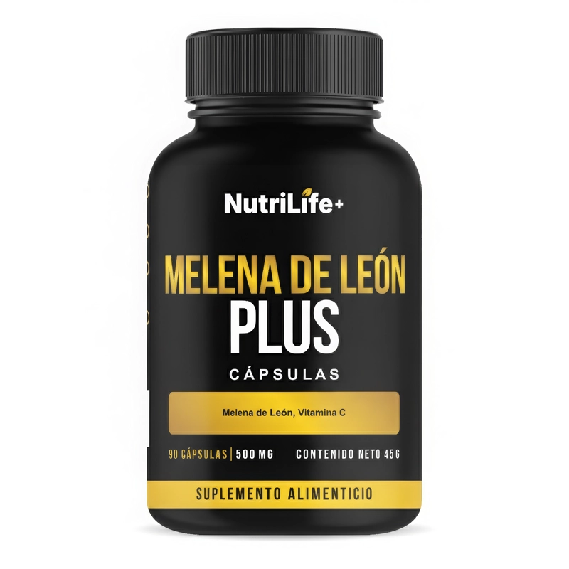 MELENA DE LEON PLUS HONGO 90 CAPSULAS 500MG NUTRILIFE+ SIN SABOR - 1