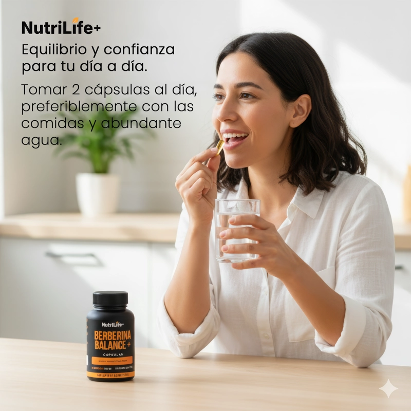 PACK 2 BERBERINA BALANCE+ 120 CAPSULAS NUTRILIFE+ ACTIVADOR SIN SABOR - 7