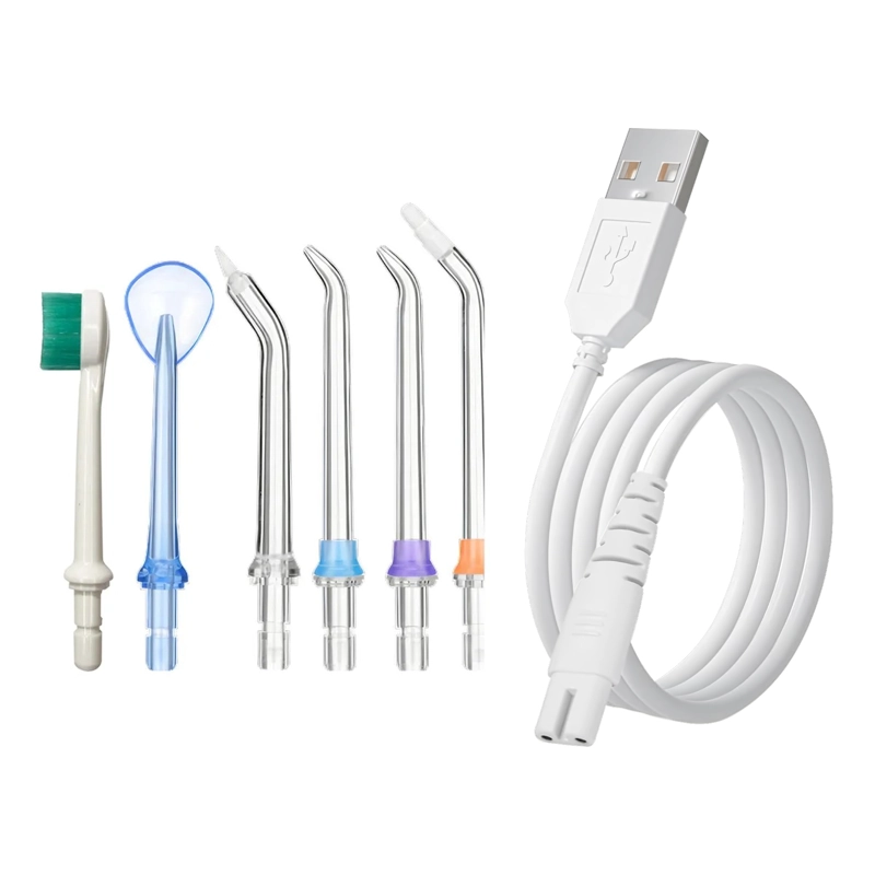 BOQUILLAS REPUESTO PARA IRRIGADOR DENTAL H2OFLOSS PORTATIL COLOR TRANSPARENTE - 1