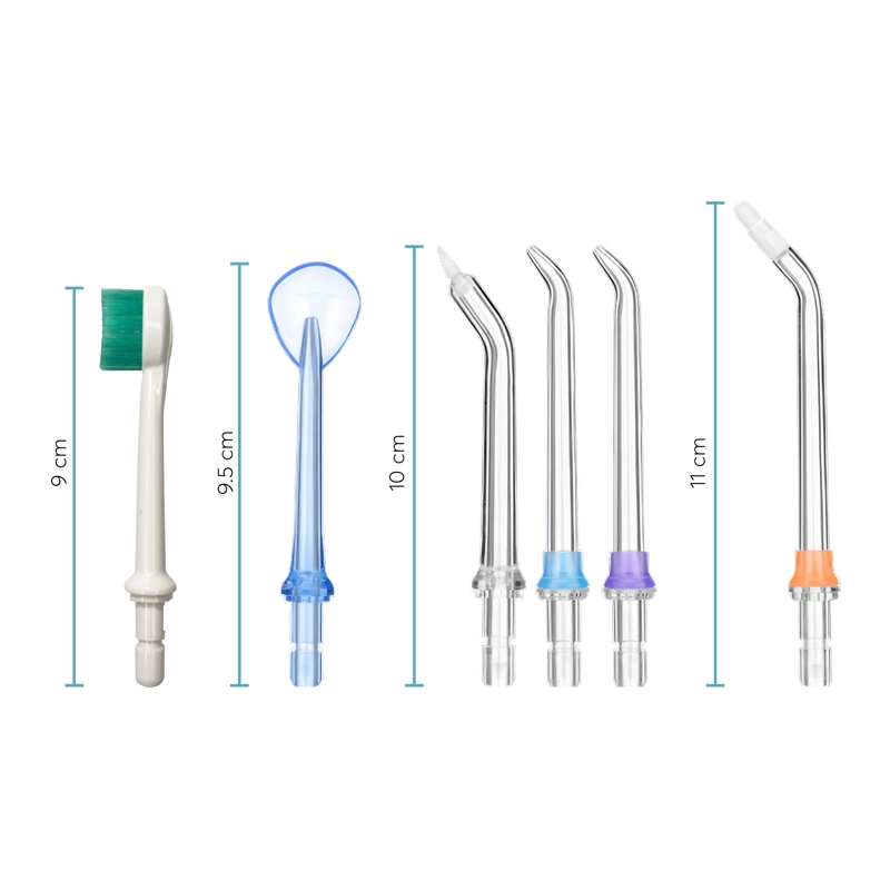 BOQUILLAS REPUESTO PARA IRRIGADOR DENTAL H2OFLOSS PORTATIL COLOR TRANSPARENTE - 3