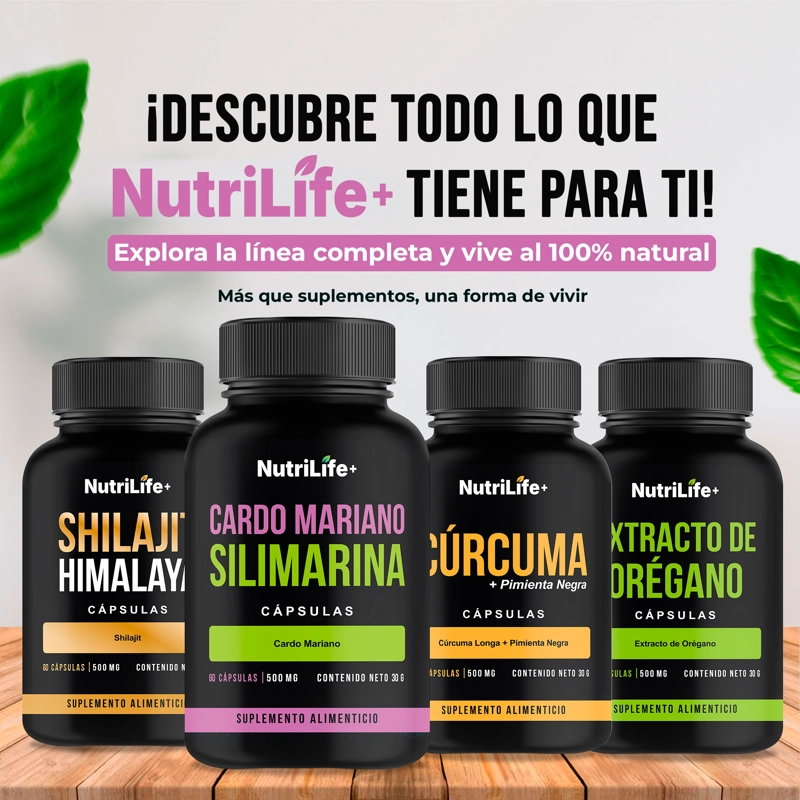 PACK 2 CARDO MARIANO CAPSULAS 500MG NUTRILIFE+ EXTRACTO DE CARDO MARIANO 120 CAPS - 9