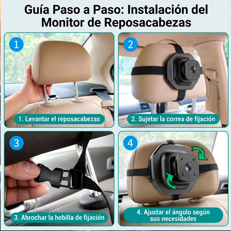 CAMARAS PARA AUTOS EMETRES MONITOR DE AUTO PARA BEBES - 7