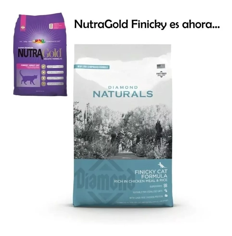 ALIMENTO SECO GATOS DIAMOND NATURALS FINICKY 3 KG - 1