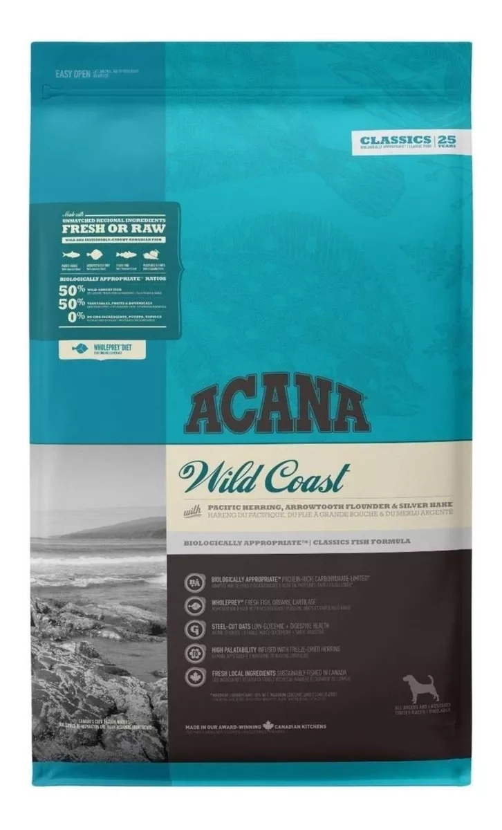 ALIMENTO SECO PERROS ACANA 2 KG WILD COAST - 1