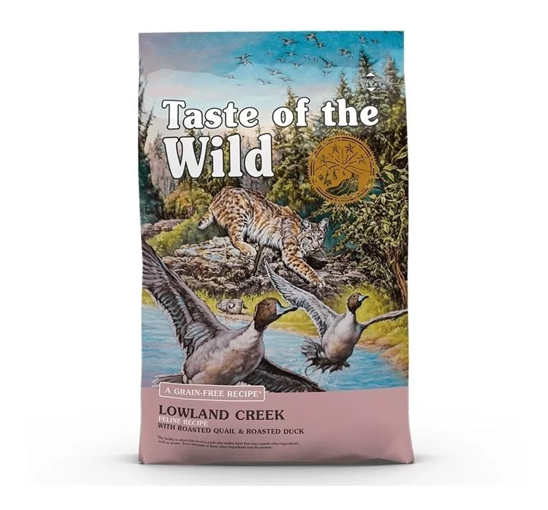 ALIMENTO SECO GATOS TASTE OF THE WILD SABOR PATO CODORNIZ 6.6 KG LOWLAND CREEK - 1