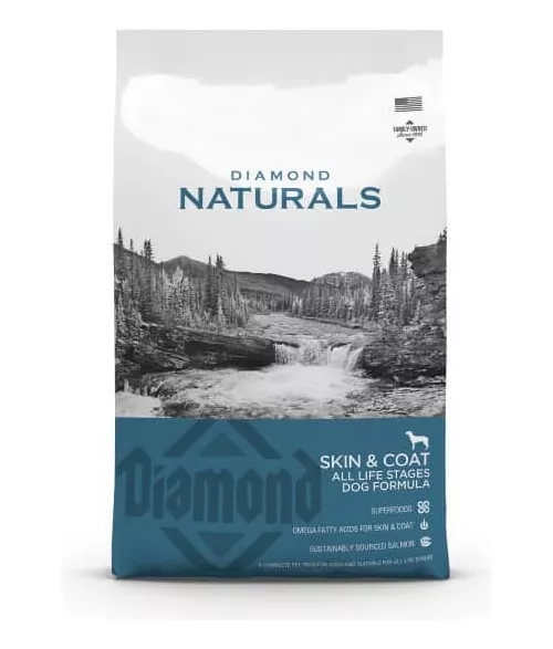 ALIMENTO SECO PERROS SABOR SALMÓN 15 KG DIAMOND NATURALS SKIN AND COAT - 1